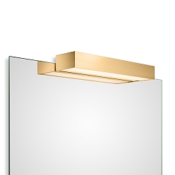 LED Spiegelleuchte BOX 1-40 N LED, 20.6W 3000K 3100lm, IP44, Gold matt 24 Karat