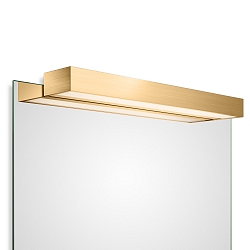LED Spiegelleuchte BOX 1-60 N LED, 32.8W 3000K 4960lm, IP44, Gold matt 24 Karat