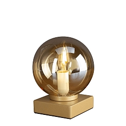 table lamp PLUTO E14 IP20, amber, gold 