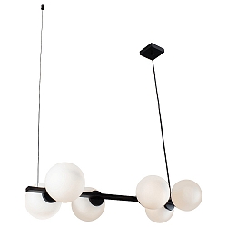 pendant luminaire PLUTO E14 IP20, black, white 