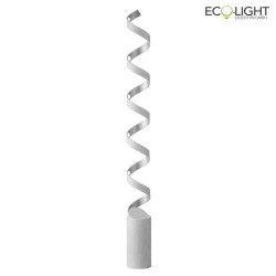 LED Stehleuchte HELIX, 10-flammig, 10*3W, 2400lm, 4000K, IP20, weiss/silber