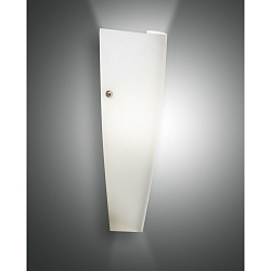 Wandleuchte DEDALO, H�he 36cm, E27 max. 75W,  Metall / geblasenes wei�es Glas, IP20