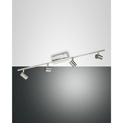 spot TUCSON 4 flames GU10 IP20, nickel satined