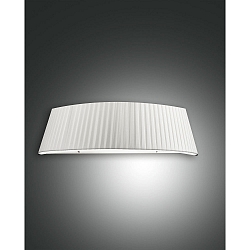 Fabas Luce DOROTEA Wall luminaire, E27, height: 16cm, Pleating white