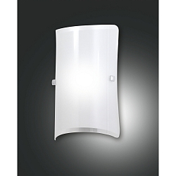Wandleuchte MILTON, E27, Metall / Glas, 26 x 15.5cm
