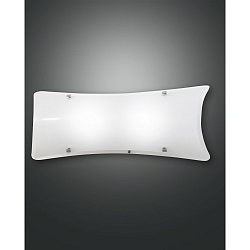Wandleuchte MILTON, E27, Metall / Glas, 50 x 20cm