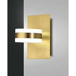 LED Wandleuchte DUNK, 2x8W, 3000K, IP20, Messing satiniert