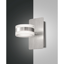 LED Wandleuchte DUNK, Up/Down, drehbar, Aluminium geb�rstet