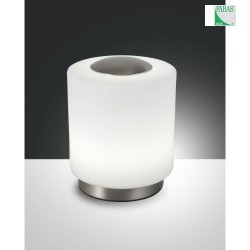 Fabas Luce SIMI LED Table lamp, 8W, nickel satin / white