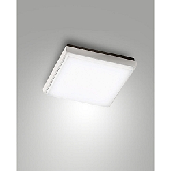 LED Bad-Deckenleuchte DESDY, IP54 IK10, eckig, 24 x 24cm, 23W 3000K 2272lm, schaltbar, Aluminium / PC, wei�