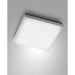 Fabas Luce DESDY LED Ceiling luminaire, IP54, aluminum, white, 30x30cm