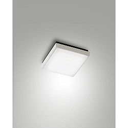 Fabas Luce DESDY LED Ceiling luminaire, IP54, aluminum, white, 18x18cm