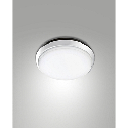 LED Bad-Deckenleuchte OLLY, rund, IP54 IK10, rund, � 24cm, 23W 3000K 2670lm, schaltbar, Aluminium / PC, wei�