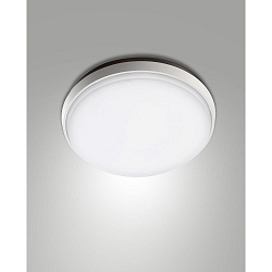 Fabas Luce OLLY LED Ceiling luminaire, IP54, aluminum, white, � 30cm