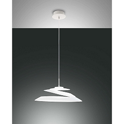 LED Pendant luminaire ARAGON, incl. Smartluce, 1x 18W, 3000K, 1620lm, IP20, white