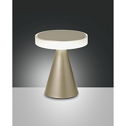 Fabas Luce NEUTRA LED Table lamp height 20cm, gold matt