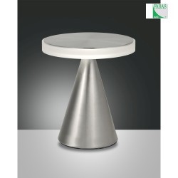 Fabas Luce NEUTRA LED Table lamp height 27cm, nickel satin