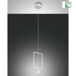 Fabas Luce SIRIO LED Pendant luminaire length 18cm, white