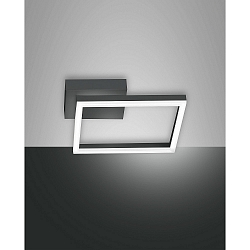 LED Wall luminaire BARD, incl. Smartluce, 1x 22W, 3000K, 1980lm, IP20, anthracite
