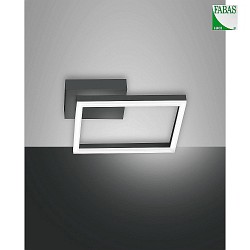 LED Wall luminaire BARD, 1x 22W, 3000K, 1980lm, IP20, anthracite