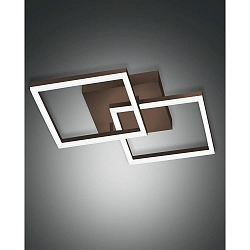 wall and ceiling luminaire BARD IP20, rust brown, satined dimmable