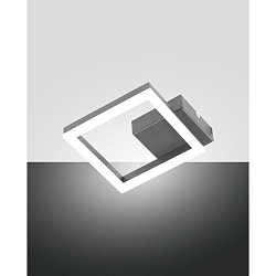wall and ceiling luminaire BARD IP20, anthracite, satined dimmable