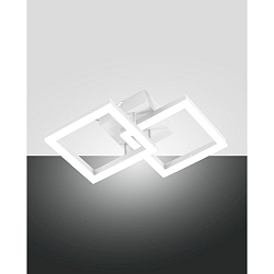 wall and ceiling luminaire BARD IP20, satined, white dimmable