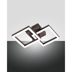 wall and ceiling luminaire BARD IP20, rust brown, satined dimmable