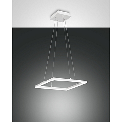 Fabas Luce BARD LED Pendant luminaire 42x42cm, white