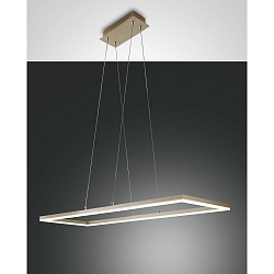 Fabas Luce BARD LED Pendant luminaire 92x32cm, gold matt