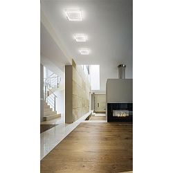 LED Deckenleuchte BARD, 1-fach, 42x42cm, dimmbar, 39W 3000K 3880lm, Wei�