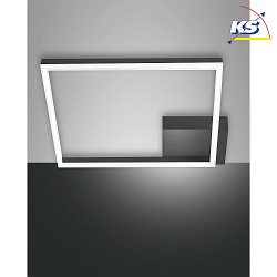 LED Deckenleuchte BARD inkl. SMART LUCE, 1-fach, 42x42cm, dimmbar, 39W 3000K 3880lm, anthrazit