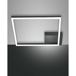 LED Ceiling luminaire BARD, incl. Smartluce, 1x 39W, 3000K, 3510lm, IP20, anthracite