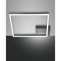 LED Deckenleuchte BARD, 1-fach, 42x42cm, dimmbar, 39W 3000K 3880lm, Anthrazit
