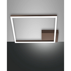 ceiling luminaire BARD IP20, rust brown, satined dimmable