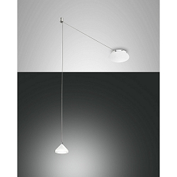 LED Pendant luminaire ISABELLA, incl. Smartluce, 1x 8W, 3000K, 720lm, IP20, white
