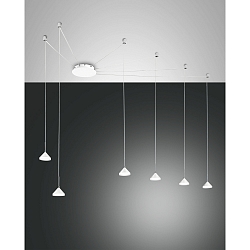 LED Pendelleuchte ISABELLA, 6-flammig, 48W 3000K 4530lm, dimmbar, wei�