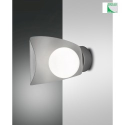 Fabas Luce ADRIA LED Wall luminaire, silver gray