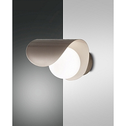 LED Wandleuchte ADRIA, 6W 3000K 540lm, Metall / geblasenes Glas, Gold edelmatt