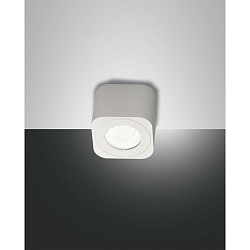 LED Deckenspot PALMI, 6.5 x 6.5cm, 6W 3000K 540lm, Aluminium, starr, Wei�