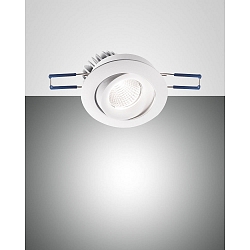 Fabas Luce SIGMA LED Recessed luminaires set Spot round, swiveling, white