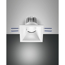 Fabas Luce SIGMA LED Recessed luminaires set Spot square, white