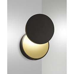 LED Wandleuchte ARA, 8/4W 3000K 720/360lm, CRi >90, mit Touch-Dimmer, drehbar / neigbar, Schwarz