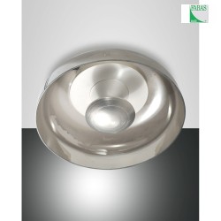 LED Deckenleuchte VINTAGE, Direkt/Indirekt, 15W 3000K 1350lm, dimmbar, Grau transparent