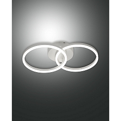 LED Wall luminaire GIOTTO, incl. Smartluce, 2x 18W, 3000K, 3240lm, IP20, white