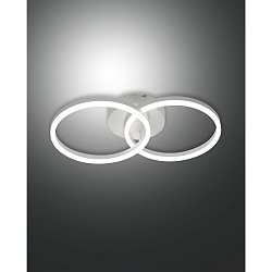 LED Wandleuchte GIOTTO, Ringform 2-fach, 36W 3000K 3780lm, dimmbar, Wei�