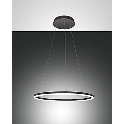 LED Pendant luminaire GIOTTO, incl. Smartluce, 2x 18W, 3000K, 3240lm, IP20, black