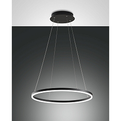 LED Pendelleuchte GIOTTO, � 60cm, 36W 3000K 3780lm, dimmbar, Schwarz