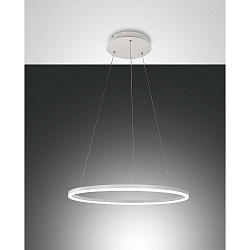 LED Pendant luminaire GIOTTO, incl. Smartluce, 2x 18W, 3000K, 3240lm, IP20, white