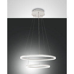 LED Pendelleuchte GIOTTO, 2-fach, � 40/60cm, 52W 3000K 5320lm, dimmbar, Wei�